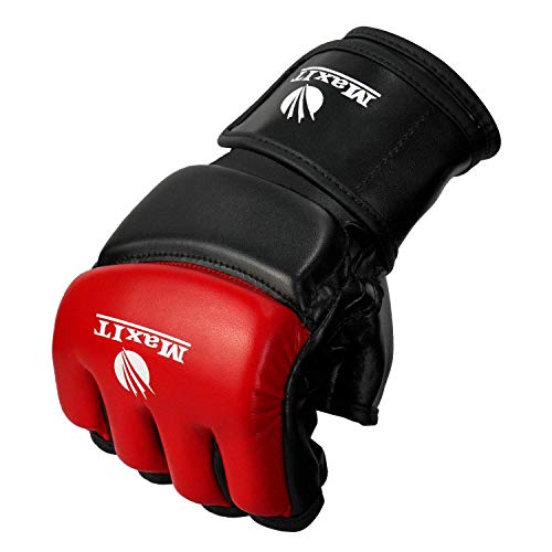 MAXIT MMA Gloves for Men & Women | Professional Fingerless Punching Bag Boxing Gloves for Combat Training, Workout, Grappling, Muay Thai, Kickboxing, Sparring, Martial Arts - Thumbnail 2