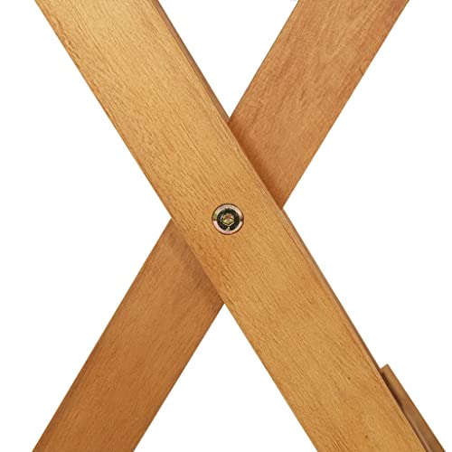 Juego de muebles de exterior de 3 piezas y comedor plegable de acacia 8