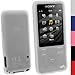Produktbild igadgitz U2721 Handy Silikon Case Cover und Displayschutzfolie Kompatibel mit Sony Walkman NWZ-E584 und NWZ-E585 - Transparent