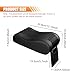 Tuxihapp Car Armrest Cushion, Memory Foam Auto Center Console Armrest Pillow Pad with Storage Bag, Breathable Leather Car Middle Console Protective Pad with Phone Holder Relieve Elbow Pressure (Black)