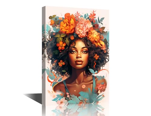 Œuvre d'art vintage afro-américaine TISHIRON cadeau idéal crémaillère