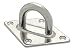 Produktbild Docks gmar70 Platin Form Raute zu Auge  Edelstahl  Durchmesser kabellos 10 mm  Innendurchmesser Auge 32 mm  Durchmesser Platin 80 x 120 mm, grau