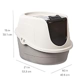 Amazon Basics No-Mess Enclosed Hooded Cat Litter Box — view 6