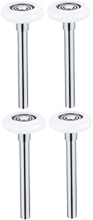 Garage Door Replacement Rollers 4 Pcs Garage Door Rollers White Steel Wheel Garage Door Nylon Roller with Stem