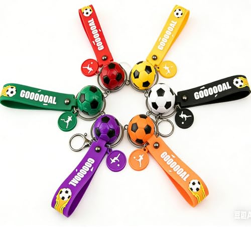 Llaveros de pelota de fútbol como recuerdos de fiesta y regalos deportivos para niños en equipo