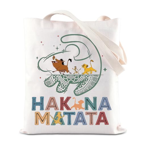 Bolso Tote con diseño de león de dibujos animados miniatura 1
