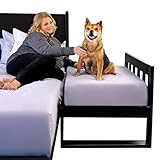 Sleepy Hippo Dog Bed Frame - Wooden Raised Dog Bed Frame ONLY, Human-Style Freestanding Pet Bedside Sleeper for Dogs & Cats, Wood Bunk Bassinet for Small, Medium & Large Breeds (Low Profile)