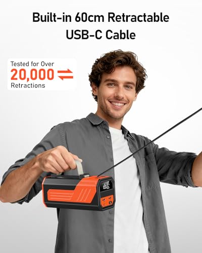 Laptop Power Bank,70,000mAh Portable Charger with 100W USB-C Ports, Built-in and Retractable Cables,100W Input, Fast Charging for MacBook Pro/Air/iPhone 16/iPad Pro/Galaxy S25 Ultra and More - Image 3