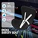 2 Pcs Doll Car Seat for 6.7 Inches (17cm) Dolls, Cute Car Air Vent Decoration Sofa for Blind Box Toys, Doll Accessories Suitable for Doll Fans Collectors Display