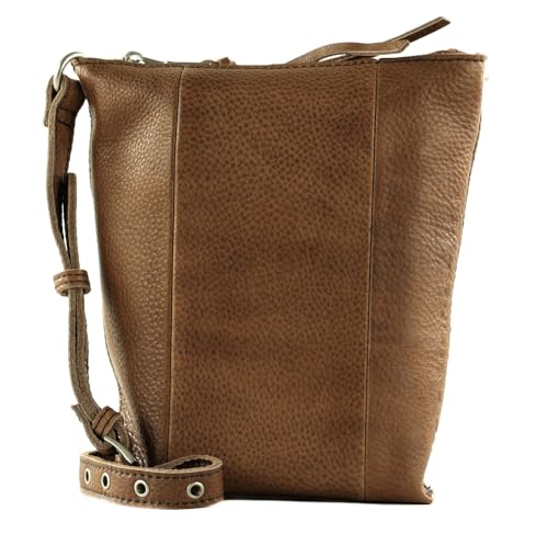 Bolso de hombro de cuero FREDsBRUDER Mia Essential Bag, un clásico en marrón