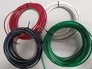 For 10 GAUGE THHN WIRE BLACK, RED, WHITE GREEN 50 FEET EA THWN-2 COPPER STRANDED Electrical Wire& Cable