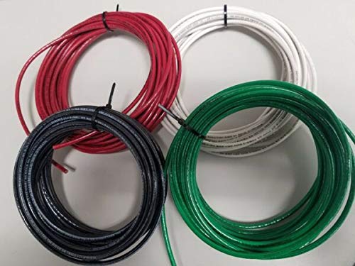 For 10 GAUGE THHN WIRE BLACK, RED, WHITE GREEN 50 FEET EA THWN-2 COPPER STRANDED Electrical Wire& Cable