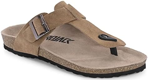 AFROJACK Men's Orginal Leather Sandals | Casual Sliders s800