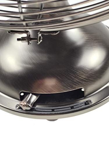 Hunter 90407 12" Retro Table Fan In Onyx Copper #TOP4