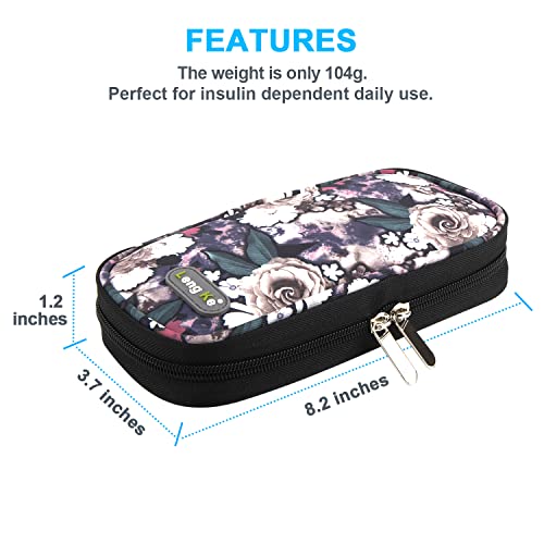 Image of YOUSHARES Insulin Cooler Travel Case - Portable Refrigerated Medicine Case for Insulin Pen, Medication and Diabetic Supplies with 2 TSA Approved Ice Pack