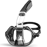 Greatever Half Face Diving Mask, Innovative with Nose Breathing, Comfortable & Breathable Fit,Detachable Breathing Tube,and Home Water Sports