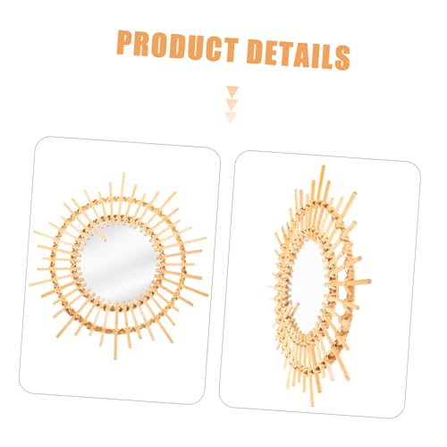 Miroir mural rotin rond : la solution déco pour murs vides - 6