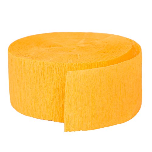 81ft Yellow Orange Crepe Paper Streamers