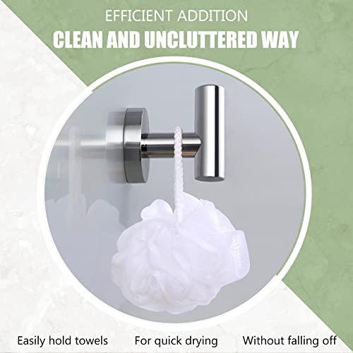 Angle Simple Bathroom Towel Hook Polished Chrome, Sus304 Stainless Steel Bah Towel Holder, Robe Hook For Wall #TOP5