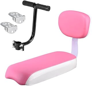 Sillín diseñado para bicicletas, viene con respaldo de apoyo, mango y dos pedales