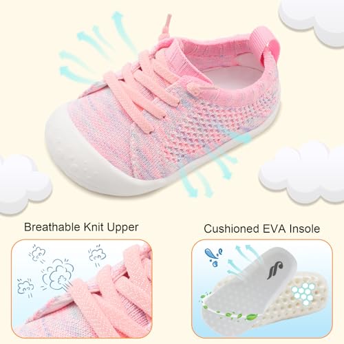 Image of JIASUQI Baby Shoes for Toddler Boys Girls Sneakers Slip on Walking Shoes for Babies