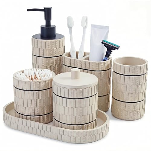 Bathroom Accessory Set, 6 Piece Bathroom…