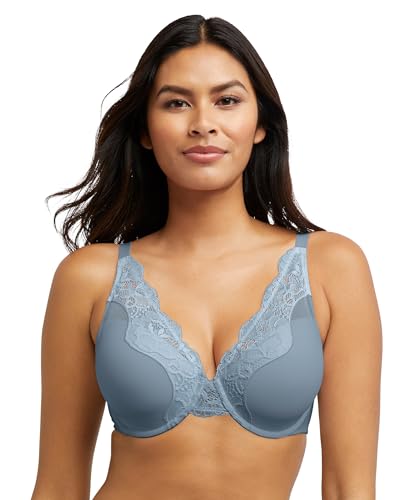 Image of Bali Women's Lace Underwire Bra, One Smooth U Comfort Stretch Full-Coverage Lace Bras for Women, Convertible