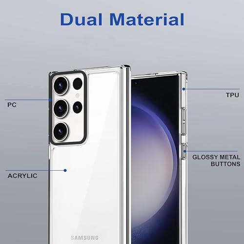Image of Zapcase Back Case Cover for Samsung Galaxy S25 Ultra 5G | Compatible for Samsung Galaxy S25 Ultra 5G Back Cover | Case Cover with Camera Protection | (TPU + PC | Transparent)