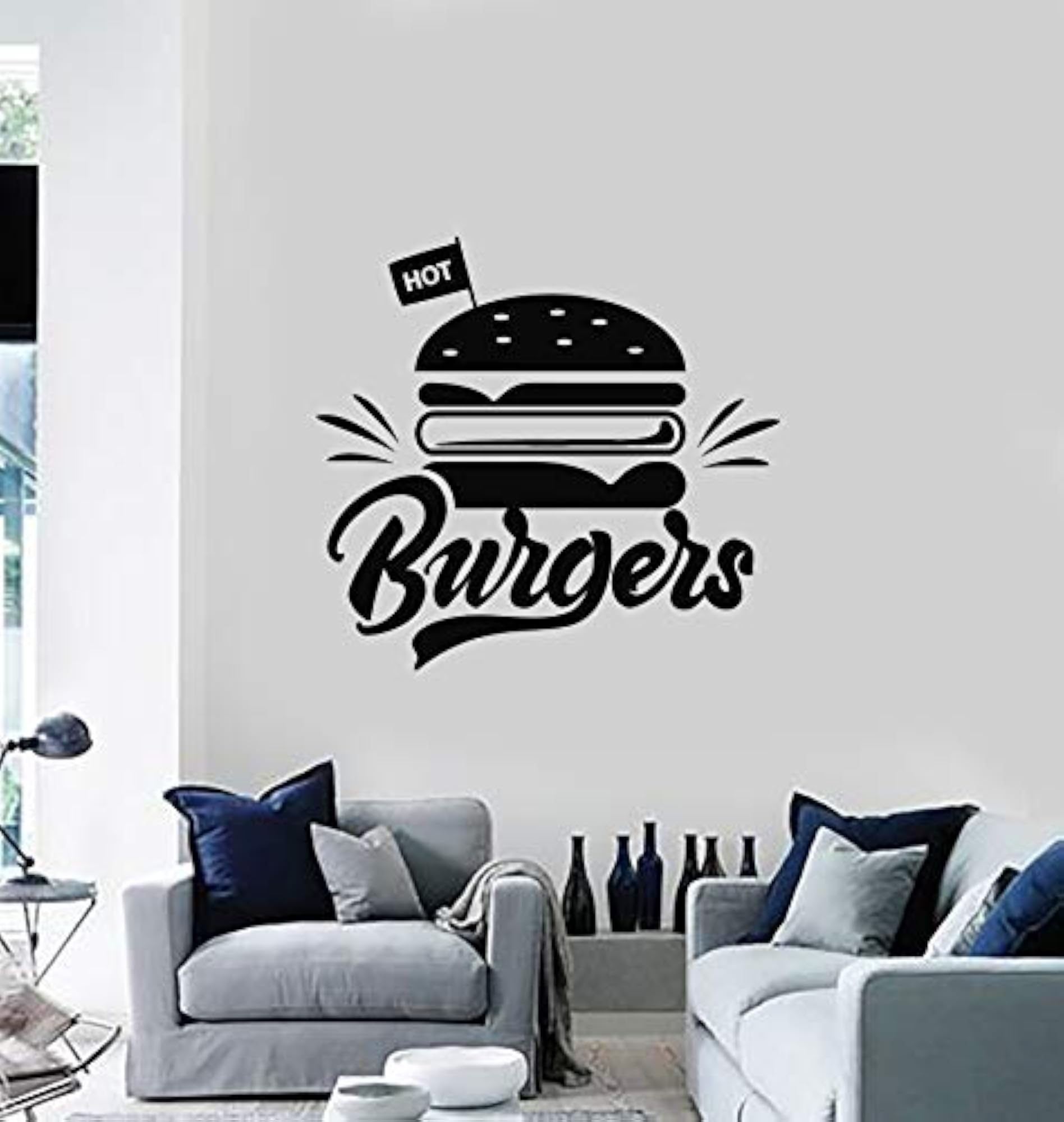 Burger Kitchen Wall Stickers for Stylish Decor