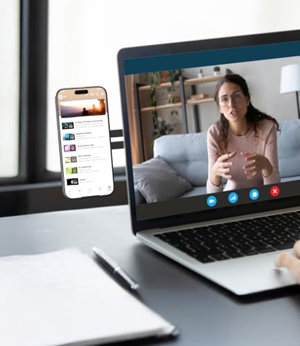 مراجعة CloudValley: حامل لابتوب قابل للتعديل بحامل هاتف مغناطيسي MagSafe وملحق جانبي نحيف (أسود) - الصورة 7