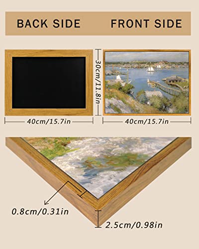 Arpeotcy Framed Canvas Wall Art, Vintage Wall Decor For Living Room, 12×16 Inches (30×40Cm), Seaside Painting For Bedroom, Framed Art Prints For Office (Gloucester Harbour) #TOP2