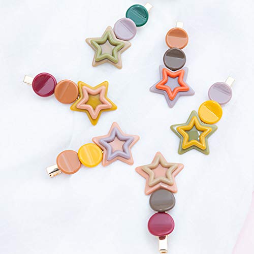 FunPa 6 peças de acessórios de cabelo para meninas para cabelo com presilha de cabelo variada e ador