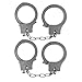 F Fityle 2 Piezas de Plástico Esposas de Juguete para Niños, Vestido Elegante, Oficial de Policía, Juegos de rol