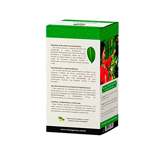 CHÁ GUAYUSA ORIGINAL - VIVA REGENERA - 25 SACHÊS