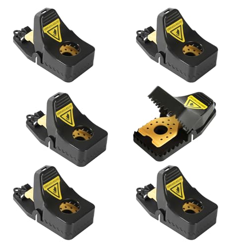 RnCop Reusable Mouse Trap 6 Pack Heavy Duty High Sensitive Mice Catchers Safe and Effective Mice Traps for Indoors and Outdoors Quick and Easy clean Rodent Catcher