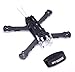 FPVDrone 230mm FPV Racing Drone Frame 5 Inch Carbon Fiber Quadcopter Frame Kit 4mm Arms and LiPo Battery Strap