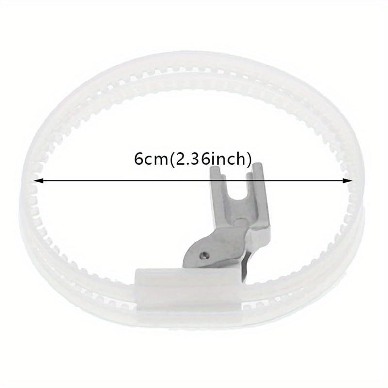 Pie prensatela rodillo doble lado para cuero miniatura 3