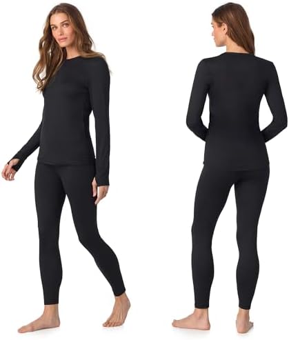 Cuddl Duds Heavyweight 2 Piece Sets Base Layer Thermal Underwear for Women - 1