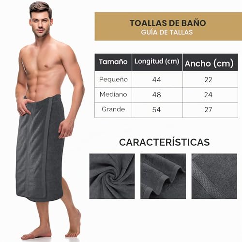 Miniatura 2 de Utopia Towels - Conjunto De Toallas De Baño Paquete De 4, 69 X 137 Cm Toallas De Algodón 100 Ring-Spun Gris