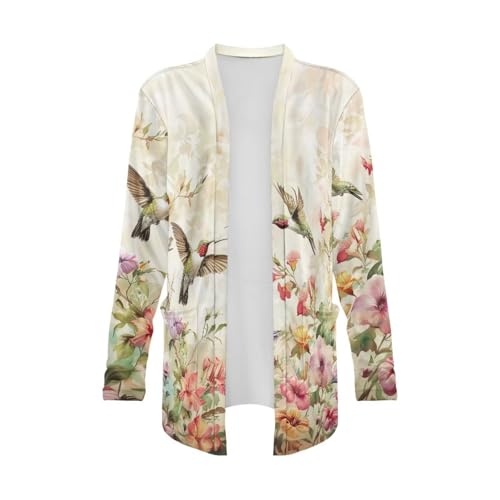 Image of Womens Open Fron Cardigan Sweaters Long Sleeve Tops Daily Coats