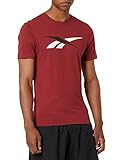 Reebok Herren Training Essentials Vector Logo T-Shirt, Classic Burgundy, M