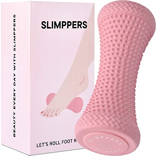Slimppers Let's Roll Foot Roller Foot Massager Roller For Plantar Fasciitis Relief & Neuropathy - Massage Your Feet, Relieve Foot Pain In Heel, Arch And Muscles (Pink) #TOP7