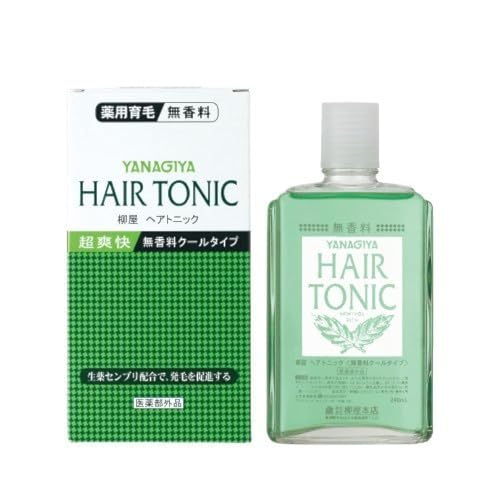 YANAGIYA Hair Tonic lotion cheveux japonaise tonique cuir chevelu sans parfum 240ml