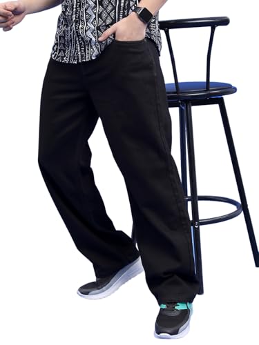 Image of Highlander Men's Loose Fit Jeans | Wide Leg | Mid Rise | Cotton | Jeans for Man