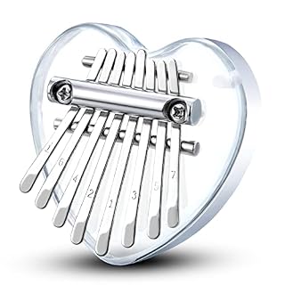 Mini piano à pouce Kalimba 8 touches, portable en acrylique Mbira pour enfants et adultes, cadeau musical de poche pour… - Les Beatles, Paul McCartney, John Lennon, RIngo Starr, George Harrison