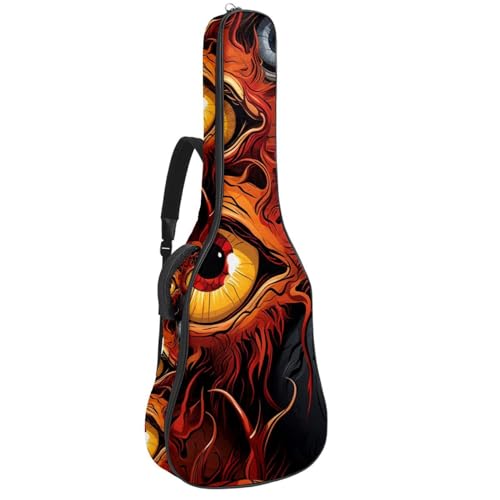 Sac pour guitare acoustique à motif Halloween avec crochet arrière