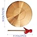 WSWECCL Diameter 16.5inch(42cm) Gong Instrument,Chinese Traditional copper alloy gong, Percussion Instrument with Wooden Mallet and Red Hanging Ribbon for Home,Office,Celebration,Party & Festivals