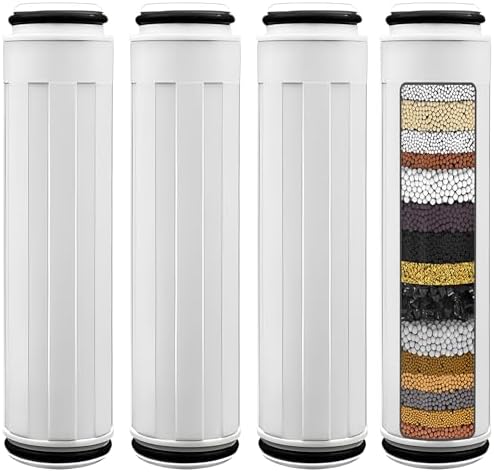 JISIZKY Replacement Shower Filter Cartridges (2-Pack) - Compatible With JOLIE Showerhead, For Hard Water & Chlorine Removal - View #10