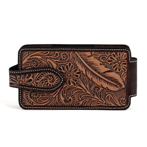 Coque Ariat pour téléphone portable rigide à motif floral marron
