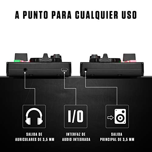 Miniatura 3 de Numark Dj2go2 Touch - Mini Controlador Dj Para Llevar - Consola Dj Usb De 2 Pisos Con Interfaz De Audio Y Jog Wheels Capacitivos, 4 Modos De Pad Software Incluido